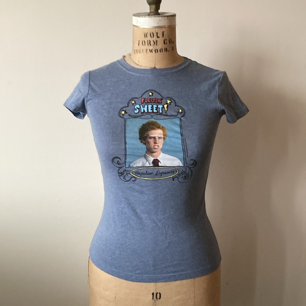 Napoleon Dynamite Flippin Sweet Movie Promo Tee womens S/M vintage graphic